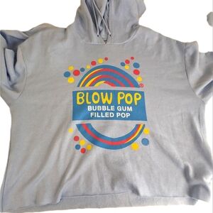 BLOW POP Bubble Gum Filled PoP Large Retro Vintage Hoodie Top Sweater